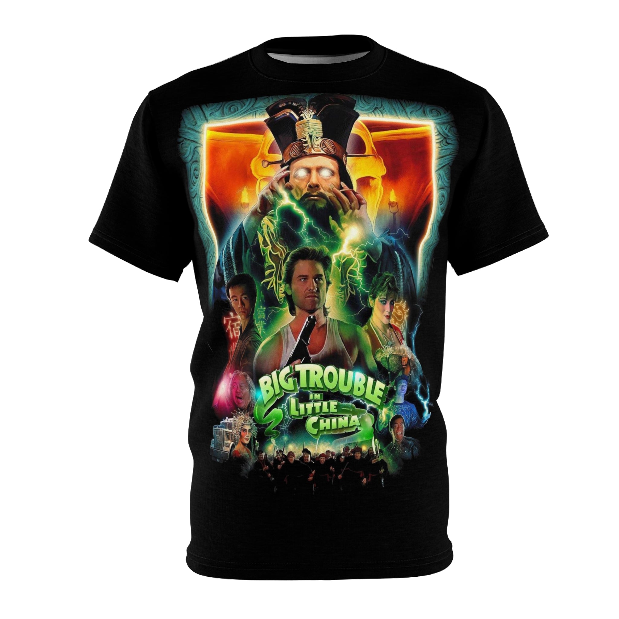 Big Trouble in Little China Graphic T-Shirt  80s Cult Movie Tee  Polyester Shirt
