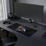 Resident Evil 2 LED Gaming Mouse Mat  RGB Desk Pad  Survival Horror Game Accessory  RetroPunkDesign - Retro Punk Design 
