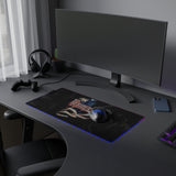 Resident Evil 2 LED Gaming Mouse Mat  RGB Desk Pad  Survival Horror Game Accessory  RetroPunkDesign - Retro Punk Design 
