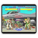 Street Fighter 2 Retro Gaming Mouse Pad | Classic Arcade Fighter Desk Mat | RetroPunkDesign
