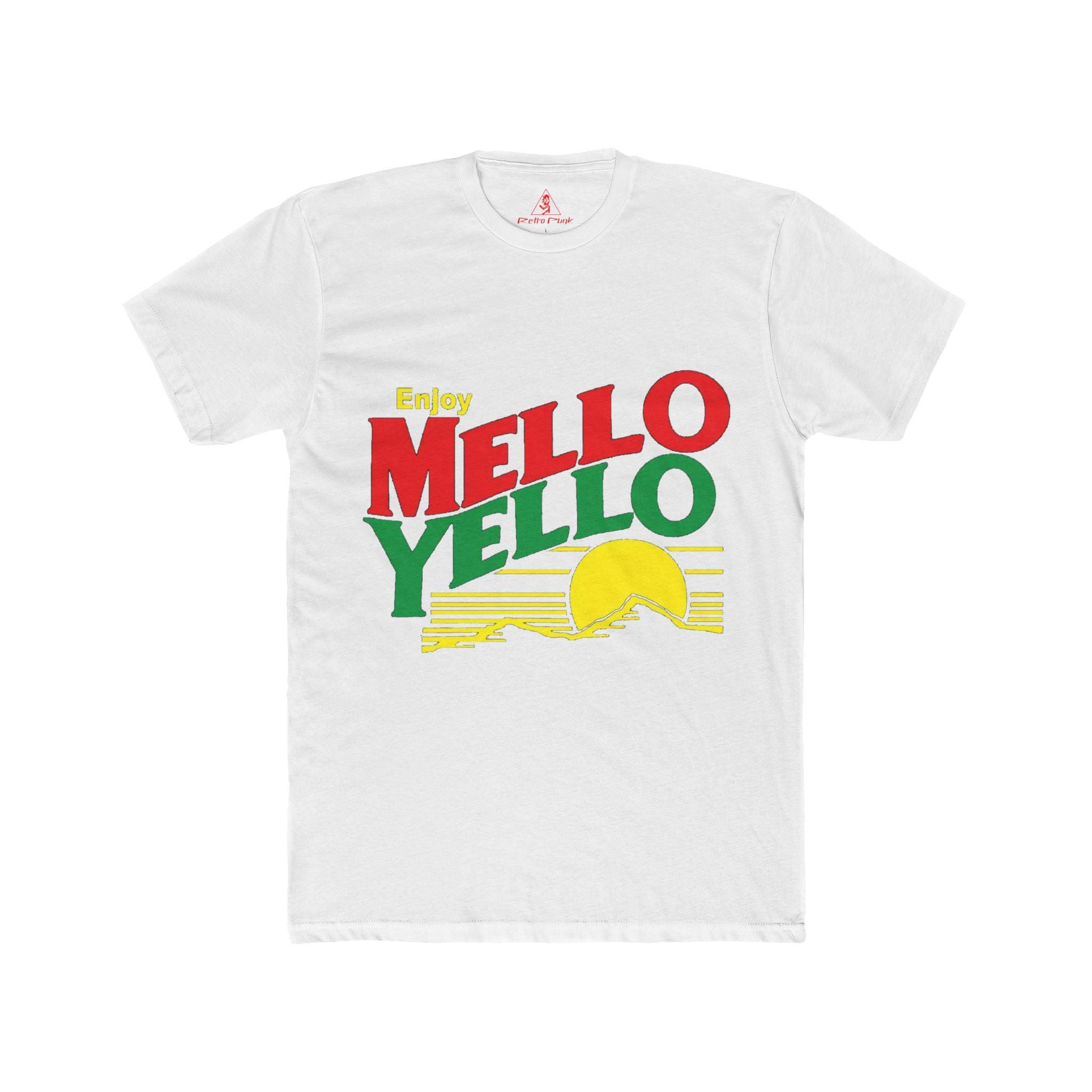 Mello Yello Graphic T-Shirt  Vintage 80s Soft Drink Tee  Retro Beverage Apparel  RetroPunkDesign