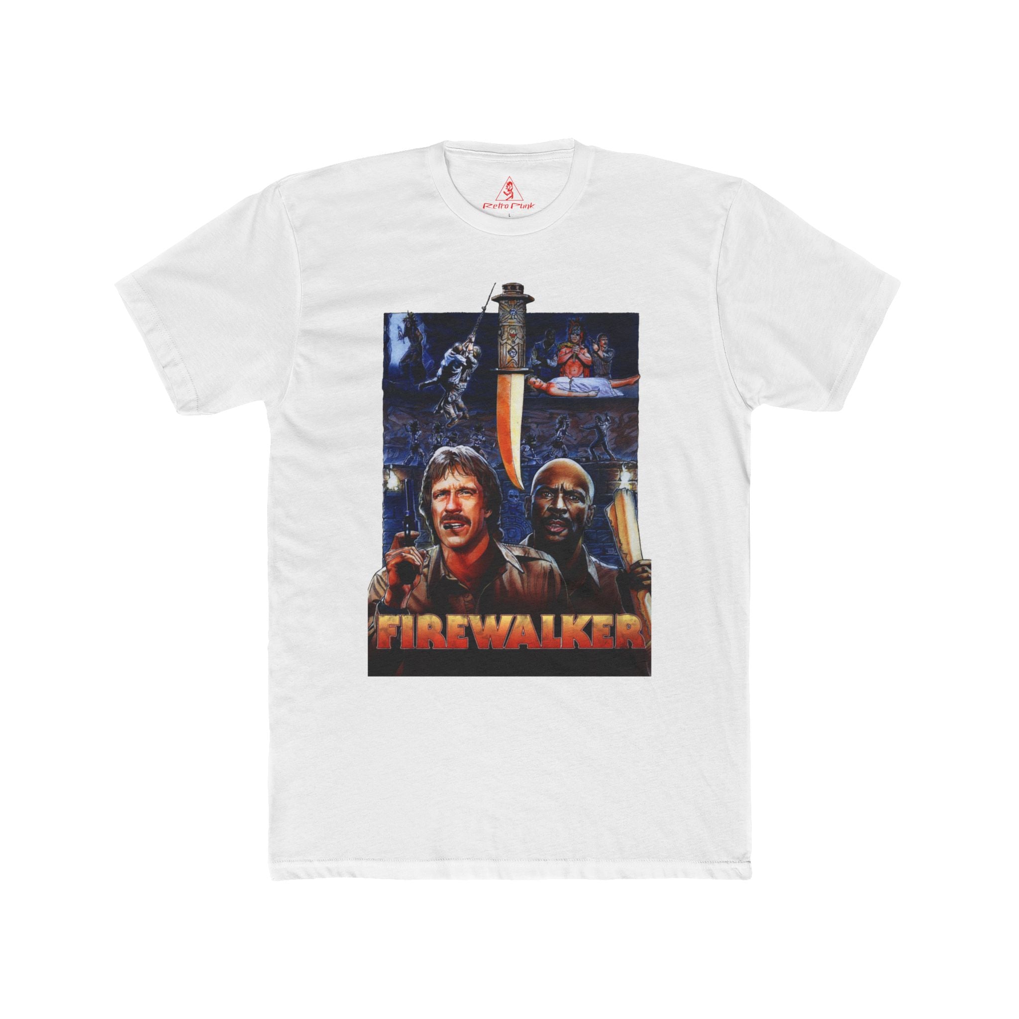 Firewalker 1986 Chuck Norris Graphic T-Shirt  Retro Adventure Movie Tee  80s Action Film Apparel  RetroPunkDesign