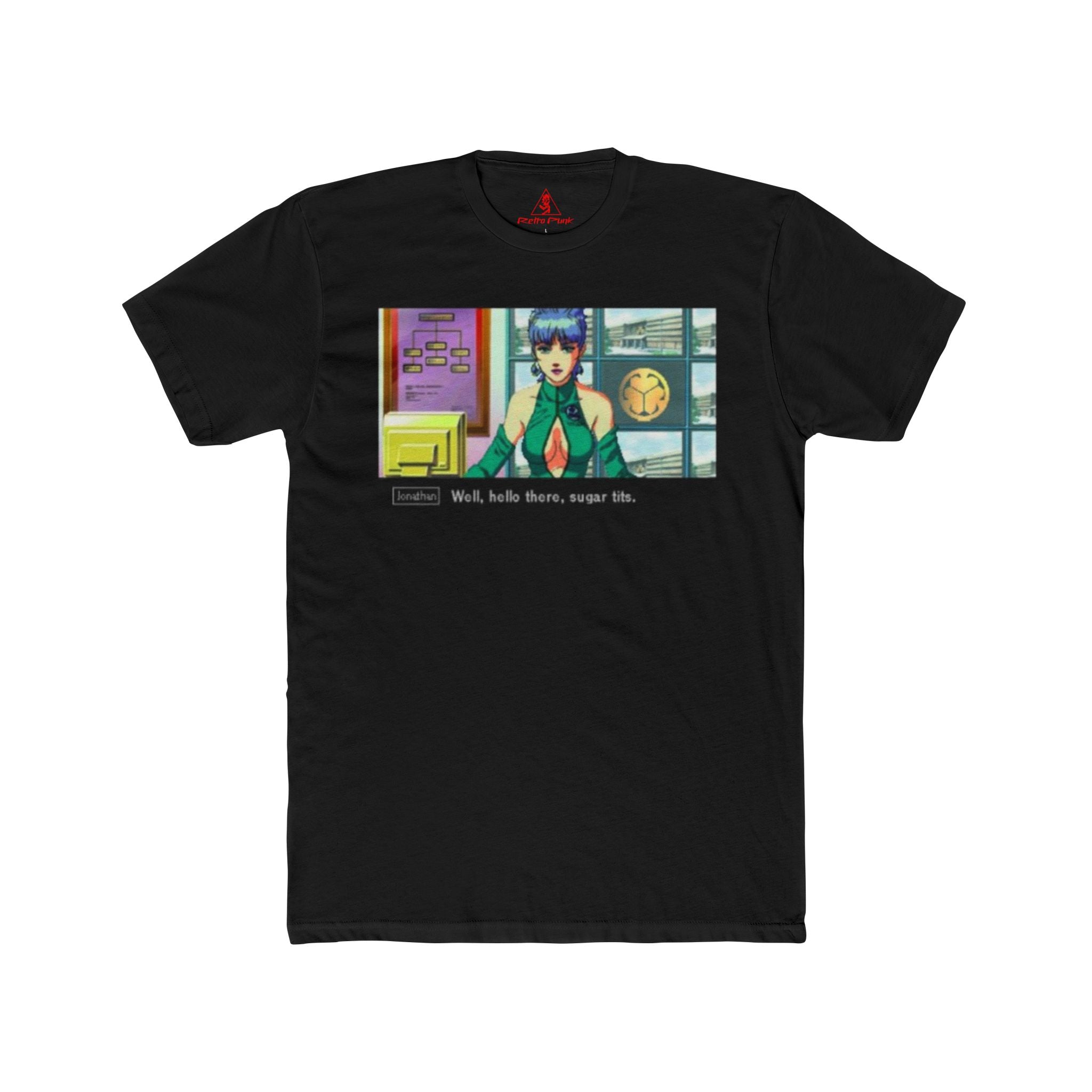 Policenauts “Sugar Tits” Graphic T-Shirt  90s Cyberpunk Game Tee  RetroPunkDesign