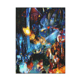 RetroPunkDesign Final Fantasy VII 1997 Canvas Art Print Retro JRPG PlayStation Wall Decor