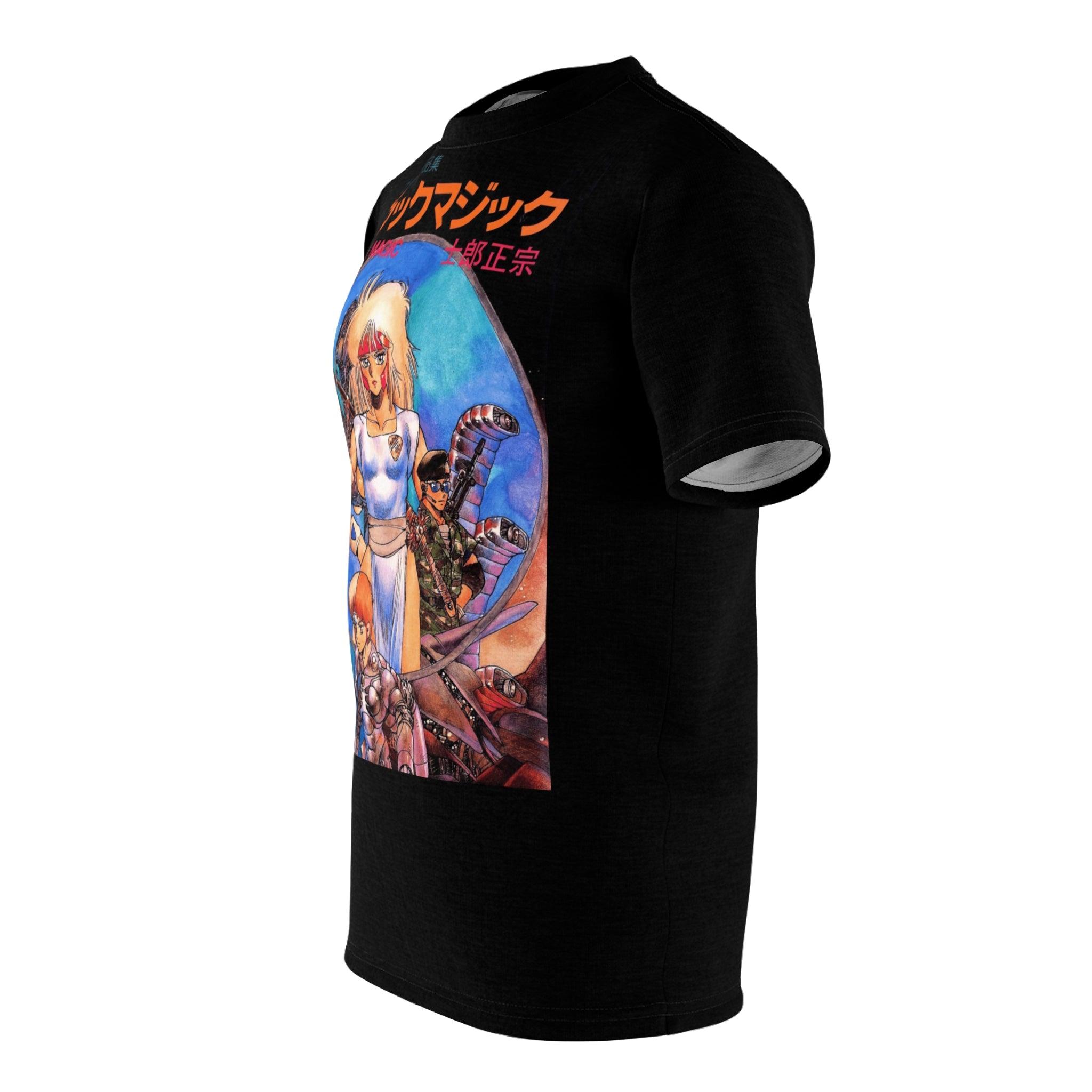 Black Magic M-66 Graphic Tee - Retro Punk Design 