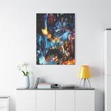 RetroPunkDesign Final Fantasy VII 1997 Canvas Art Print Retro JRPG PlayStation Wall Decor