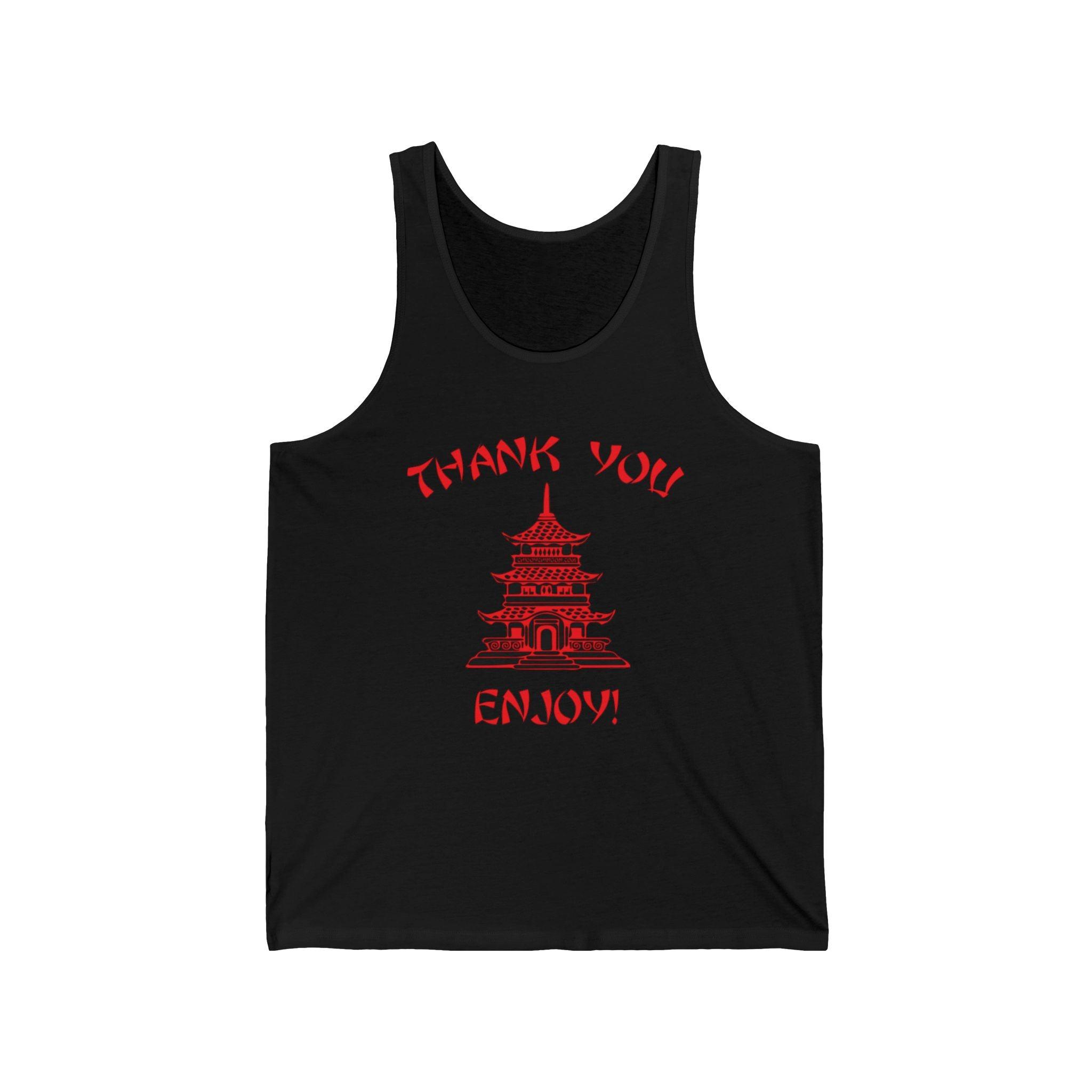 Chinese Take out Food Thank You Tank Top - Retro Punk Design 