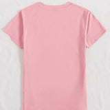 Graphic Round Neck Short Sleeve T-Shirt