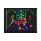 EarthBound MoonSide Café Canvas Art Print  Retro SNES Oil Painting Style Wall Art