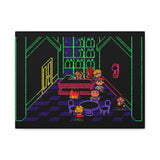 EarthBound MoonSide Café Canvas Art Print  Retro SNES Oil Painting Style Wall Art
