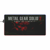 Metal Gear Solid 2 Sons of Liberty Retro Gaming LED Mouse Pad  RGB Desk Mat  Tactical Stealth Game Accessory  RetroPunkDesign - Retro Punk Design 