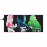 Grand Theft Auto Vice City LED Gaming Mouse Mat  RGB Retro 80s Neon Desk Pad  RetroPunkDesign - Retro Punk Design 