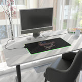 Resident Evil 2 LED Gaming Mouse Mat  RGB Desk Pad  Survival Horror Game Accessory  RetroPunkDesign - Retro Punk Design 