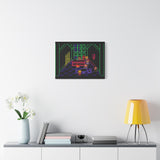 EarthBound MoonSide Café Canvas Art Print  Retro SNES Oil Painting Style Wall Art