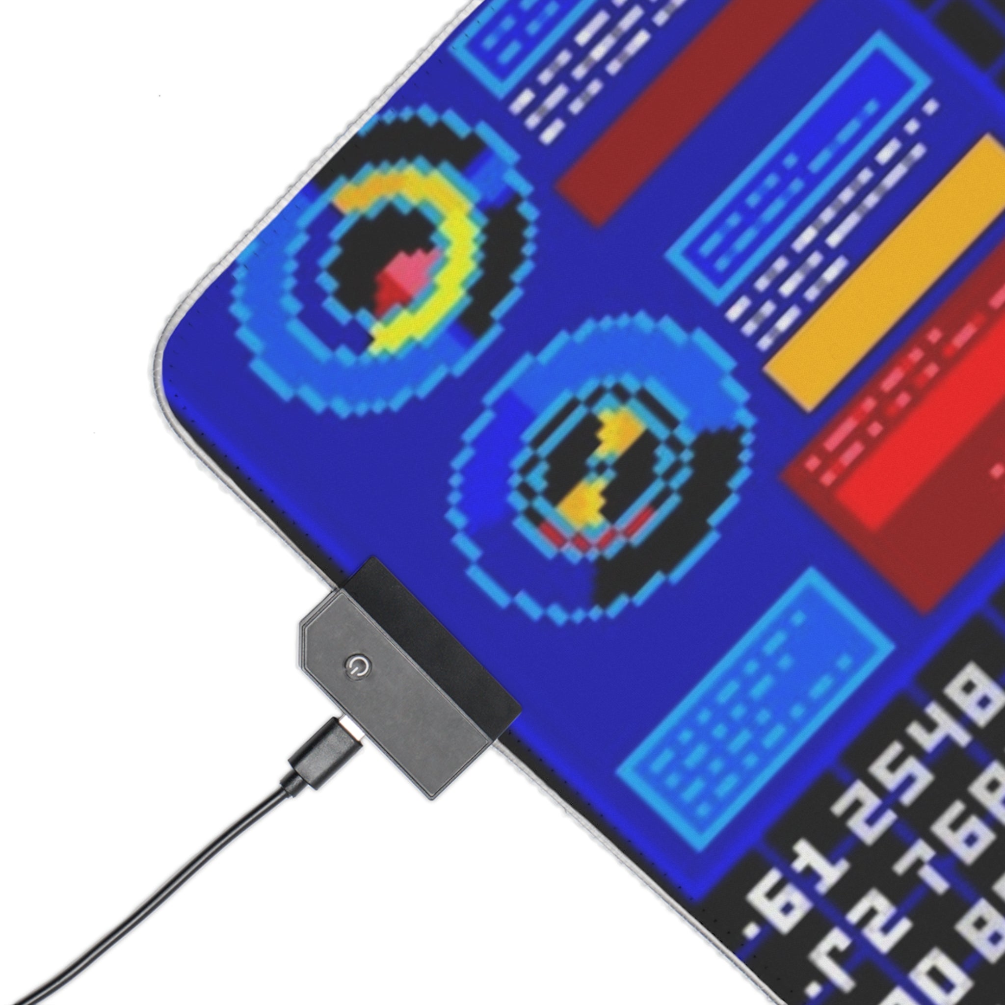 Snatcher Cyberpunk Retro LED Gaming Mouse Pad | Hideo Kojima PC Adventure RGB Desk Mat | RetroPunkDesign - Retro Punk Design 