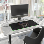 Resident Evil 2 LED Gaming Mouse Mat  RGB Desk Pad  Survival Horror Game Accessory  RetroPunkDesign - Retro Punk Design 