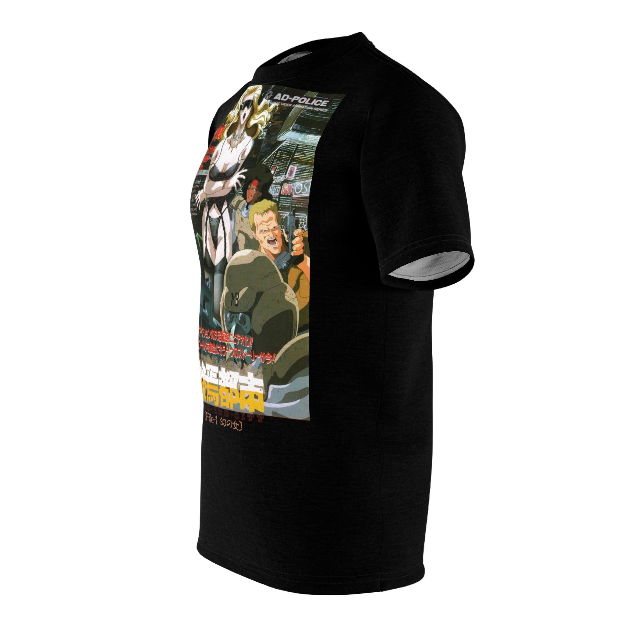 A.D. Police Tee Graphic - Retro Punk Design 