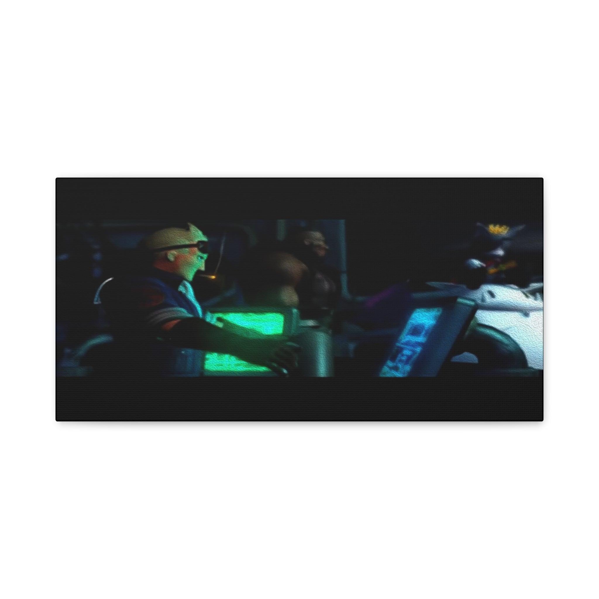 Final Fantasy VII 1997 Canvas Art Print - Retro Punk Design 