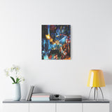 RetroPunkDesign Final Fantasy VII 1997 Canvas Art Print Retro JRPG PlayStation Wall Decor