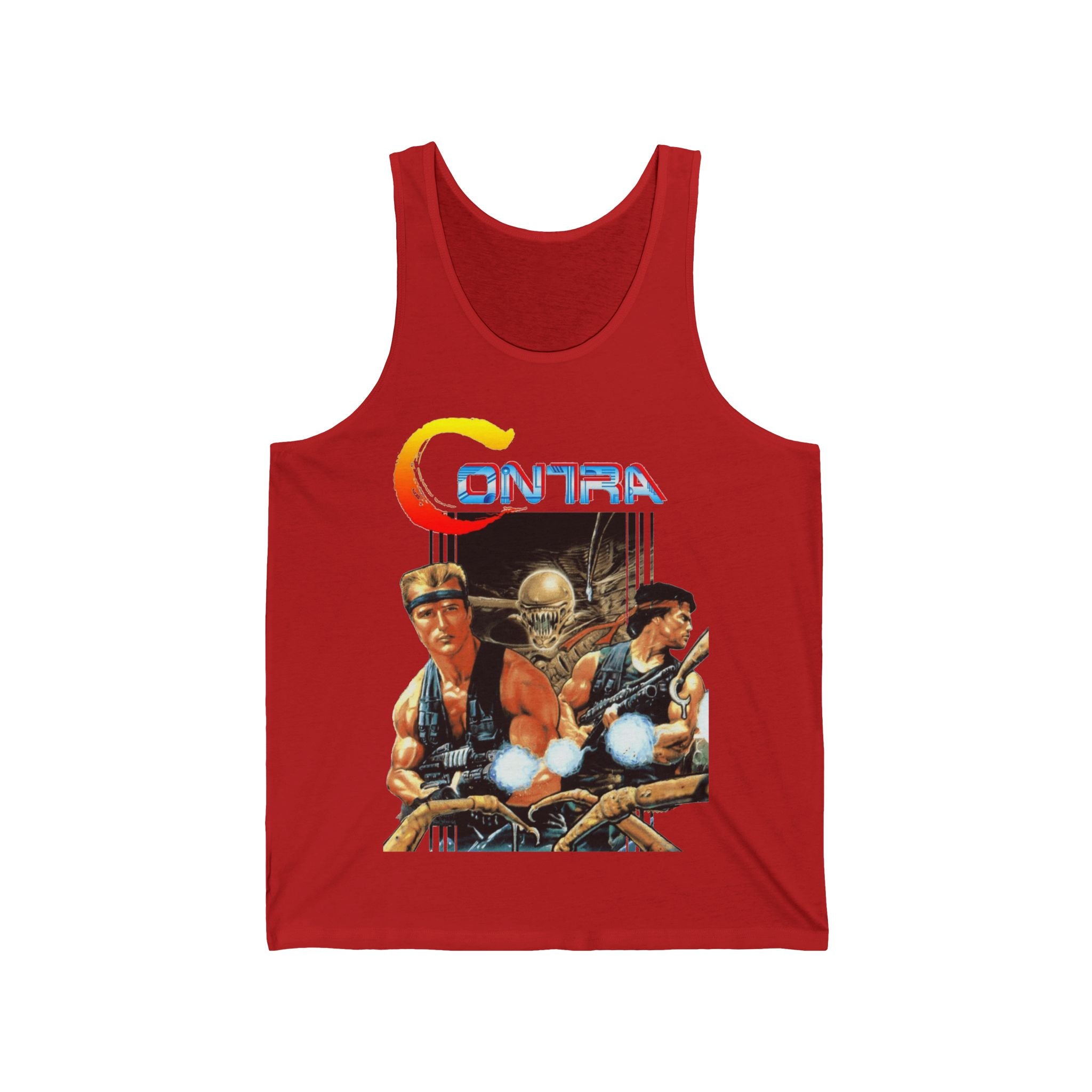 Contra Tank Top | Retro NES Run and Gun Sleeveless Tee | RetroPunkDesign - Retro Punk Design 