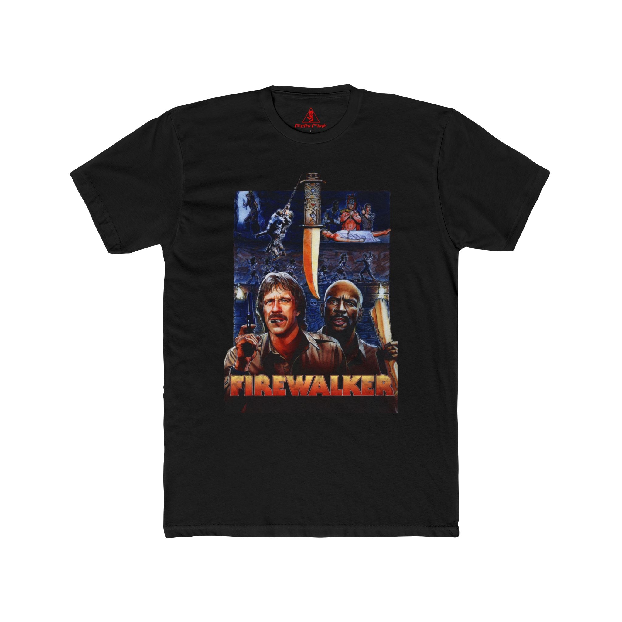 Firewalker 1986 Chuck Norris Graphic T-Shirt  Retro Adventure Movie Tee  80s Action Film Apparel  RetroPunkDesign