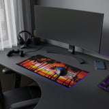 Grand Theft Auto Vice City LED Gaming Mouse Mat  RGB Desk Pad  80s Neon Palm Game Accessory  RetroPunkDesign - Retro Punk Design 