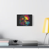 Tropical Island Sunset Canvas Art Print | Retro Wave Wall Art | 100% Cotton Canvas