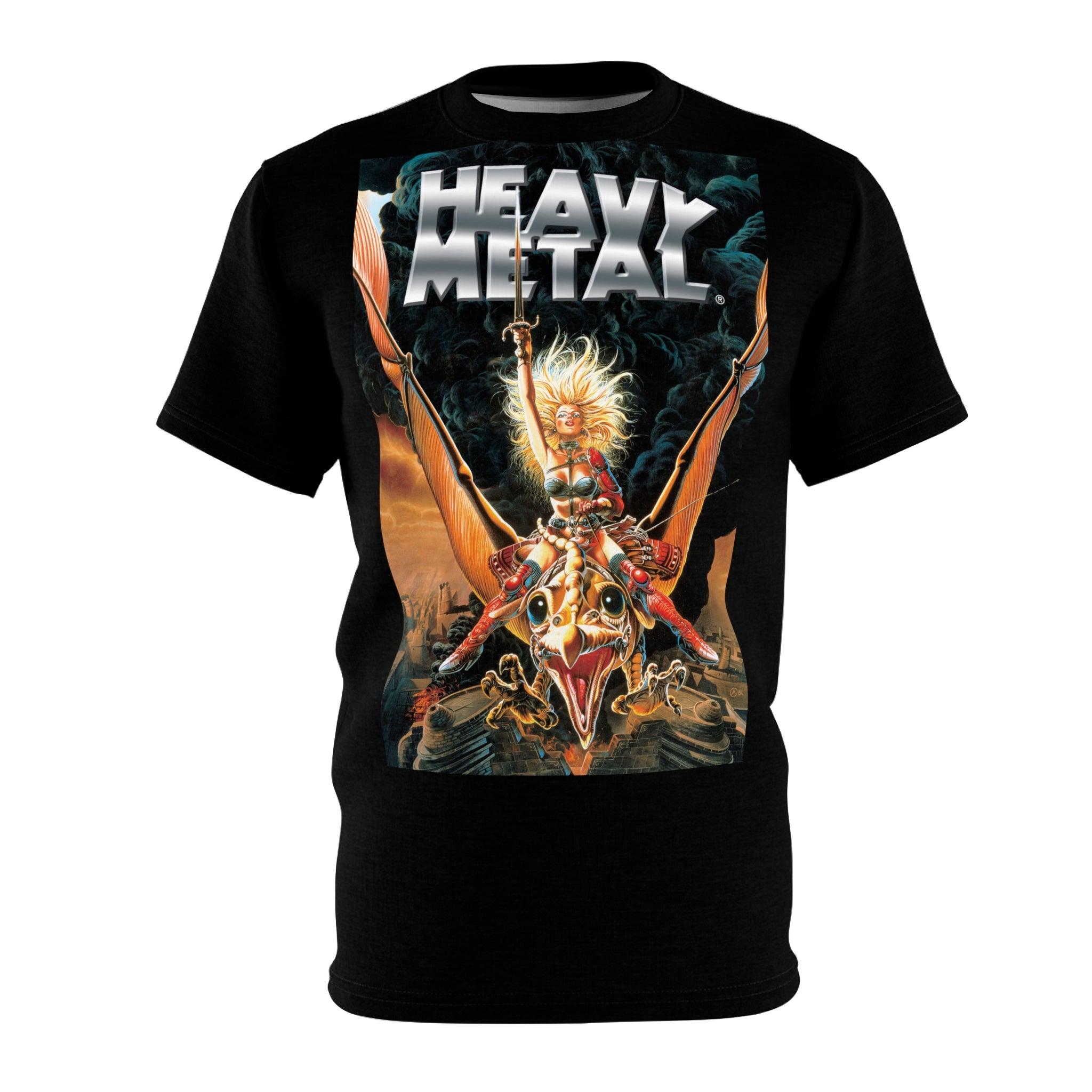 Heavy Metal Graphic Tee - Retro Punk Design 