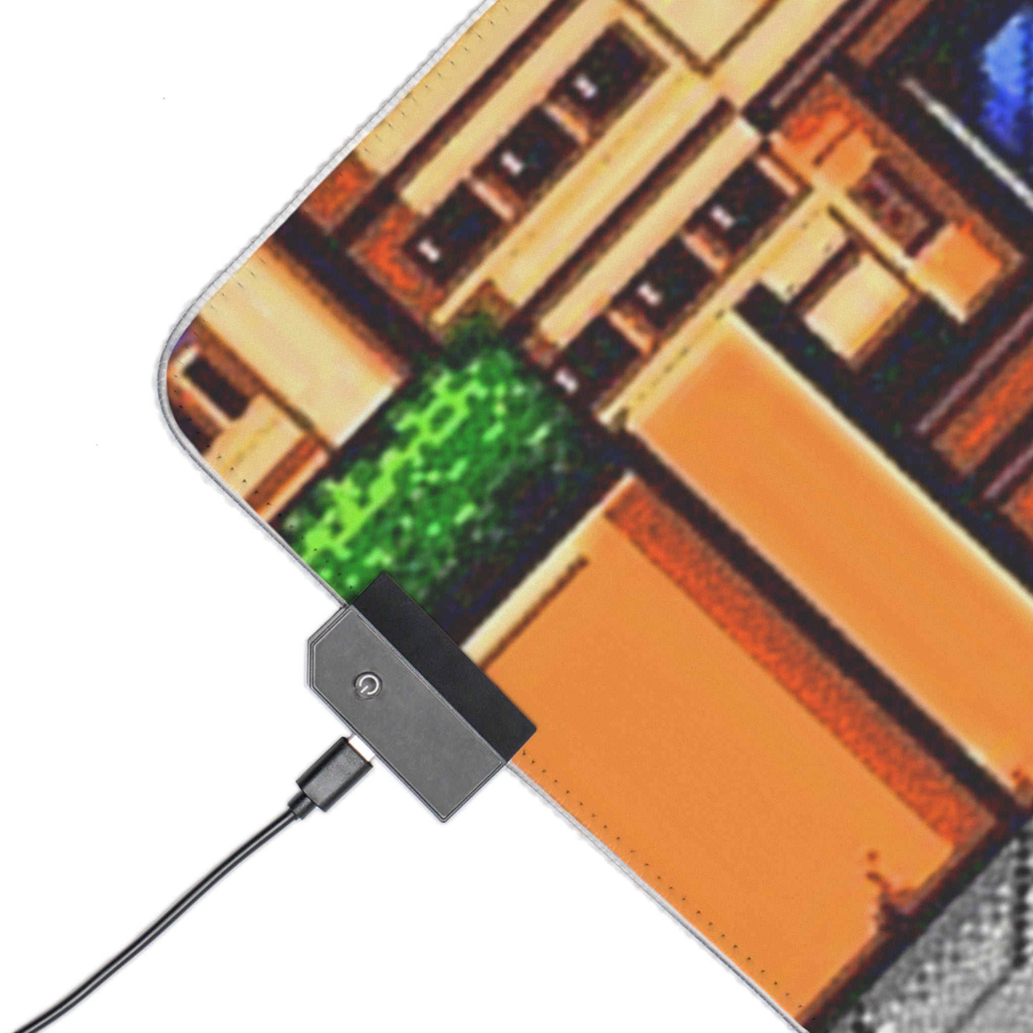 River City Ransom LED Gaming Mouse Pad | Retro NES Beat ‘Em Up RGB Desk Mat | RetroPunkDesign - Retro Punk Design 