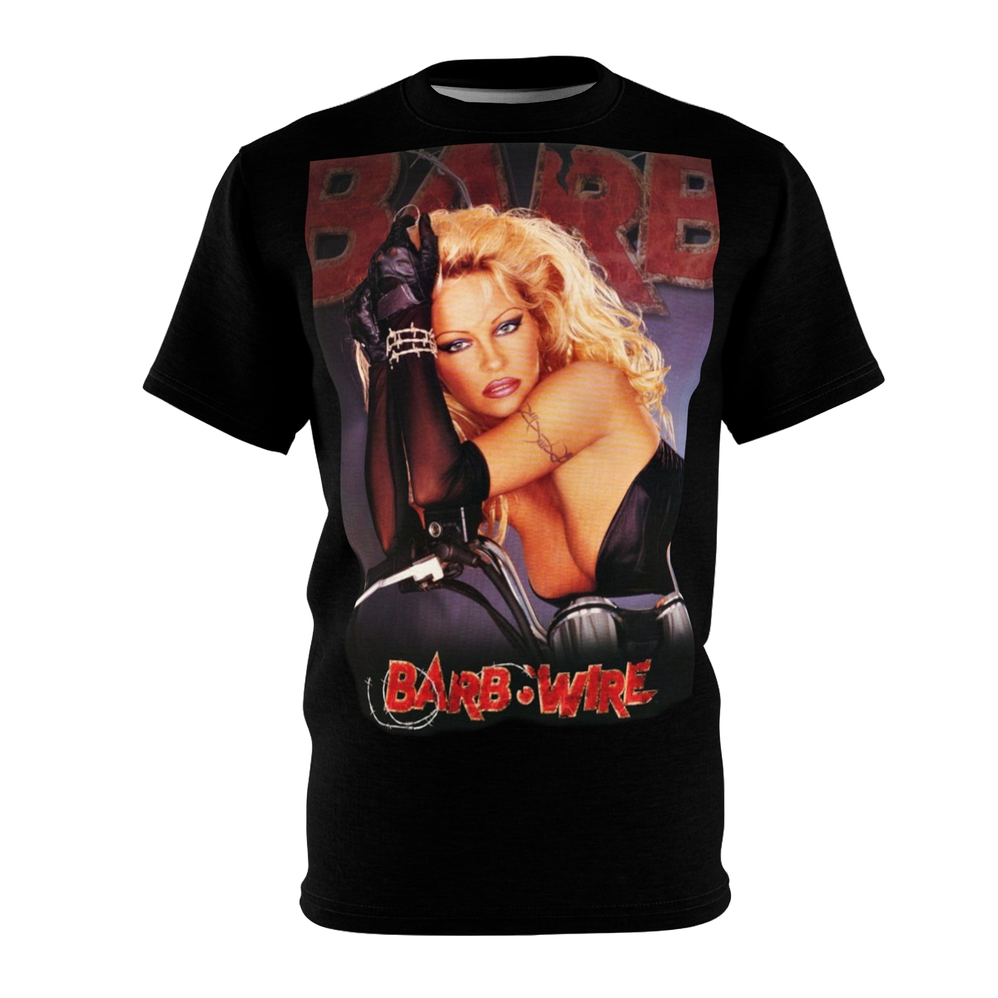 Barb Wire 1996 Pamela Anderson Graphic T-Shirt  90s Action Movie Tee  RetroPunkDesign