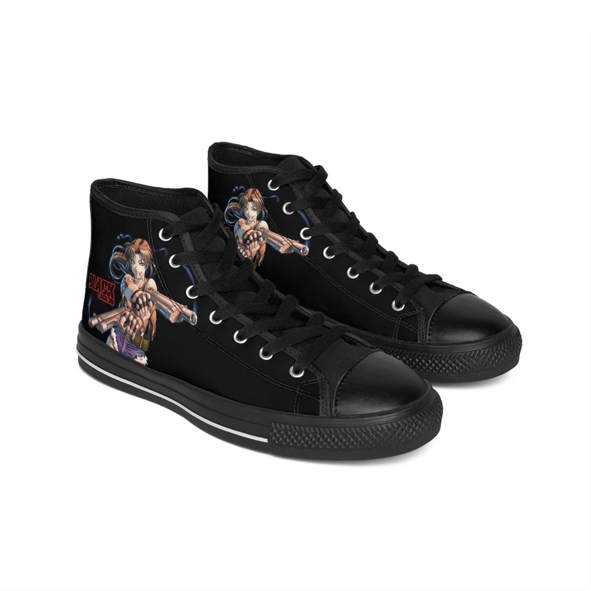 Black Lagoon Sneakers - Retro Punk Design 
