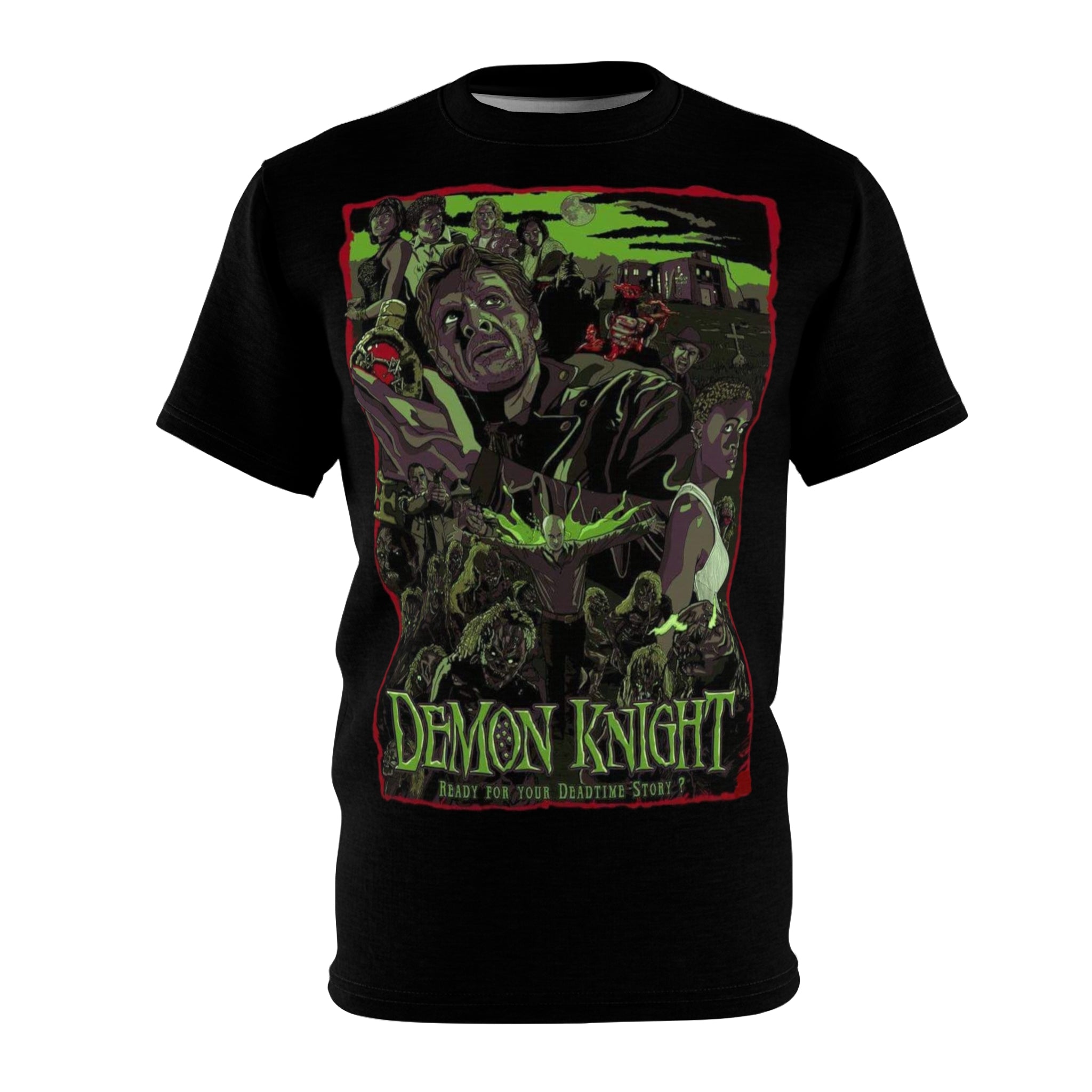 Tales from the Crypt Demon Knight 1995 Graphic T-Shirt | Cult Horror Movie Tee | Classic 90s Film Apparel | RetroPunkDesign