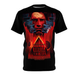 Total Recall Graphic T-Shirt | Arnold Schwarzenegger Retro Sci-Fi Polyester Tee | RetroPunkDesign - Retro Punk Design 