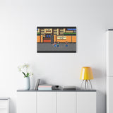 River City Ransom Canvas Art Print | Retro NES Game Wall Decor | 80s Video Game Art