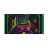 EarthBound MoonSide Café Canvas Art Print  Retro SNES Oil Painting Style Wall Art
