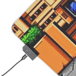 River City Ransom LED Gaming Mouse Pad | Retro NES Beat ‘Em Up RGB Desk Mat | RetroPunkDesign - Retro Punk Design 