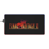 Final Fantasy VI LED Gaming Mouse Pad | Retro JRPG RGB Desk Mat | RetroPunkDesign - Retro Punk Design 