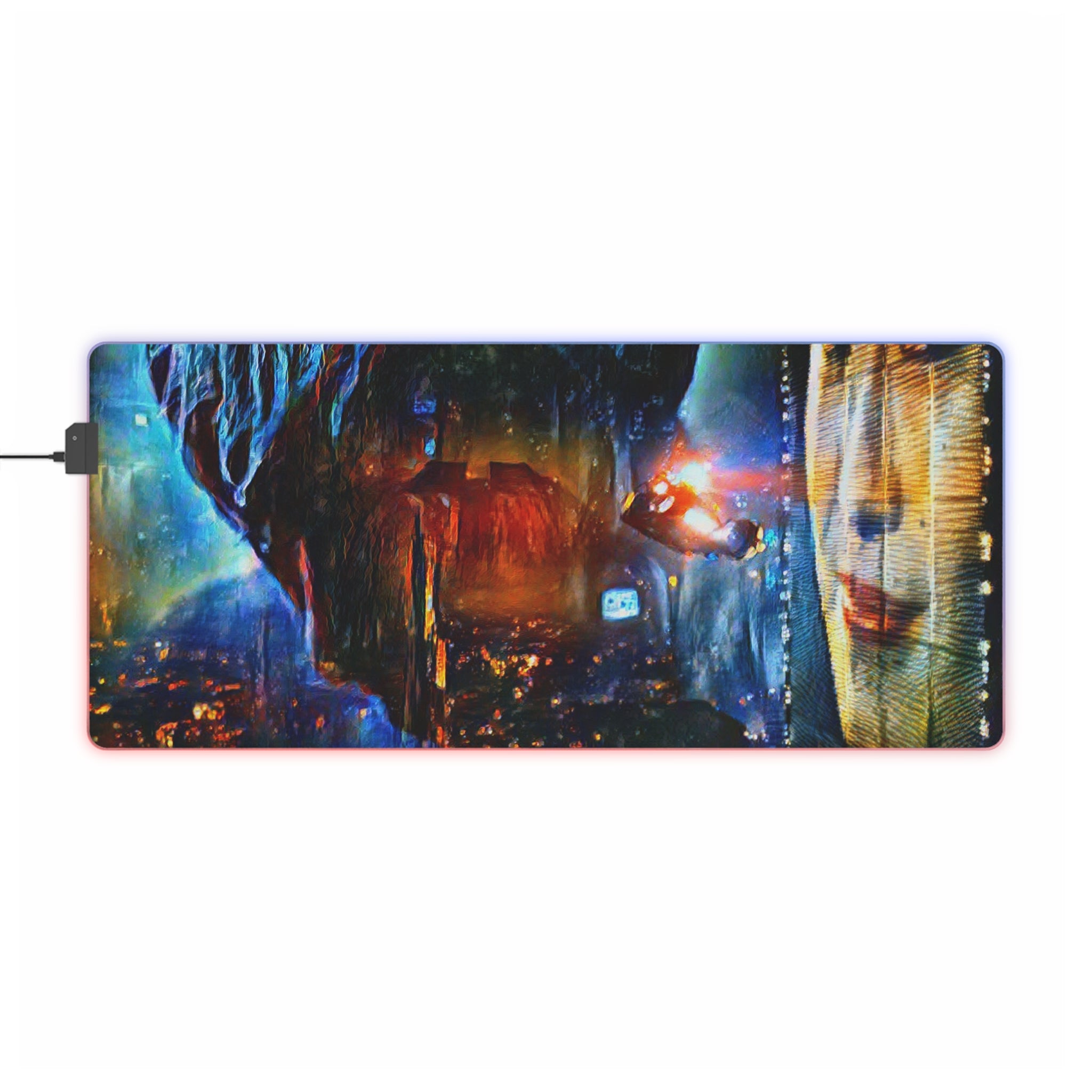 Blade Runner 1982 Gaming LED Mouse Pad | Cyberpunk Sci-Fi Desk Mat | RetroPunkDesign - Retro Punk Design 