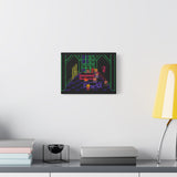EarthBound MoonSide Café Canvas Art Print  Retro SNES Oil Painting Style Wall Art