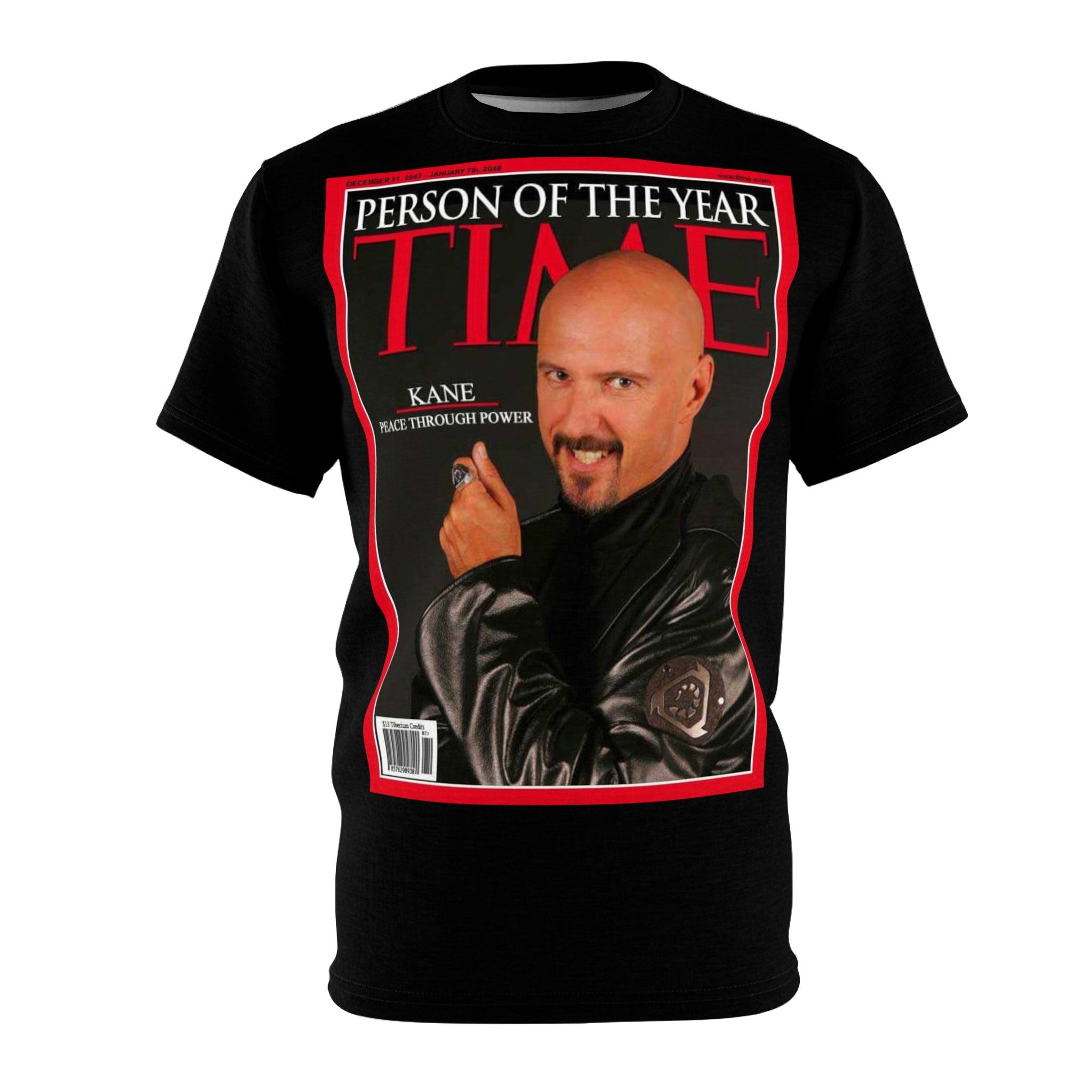 Command & Conquer Kane Time Magazine Person of the Year Graphic Tee - Retro Punk Design 