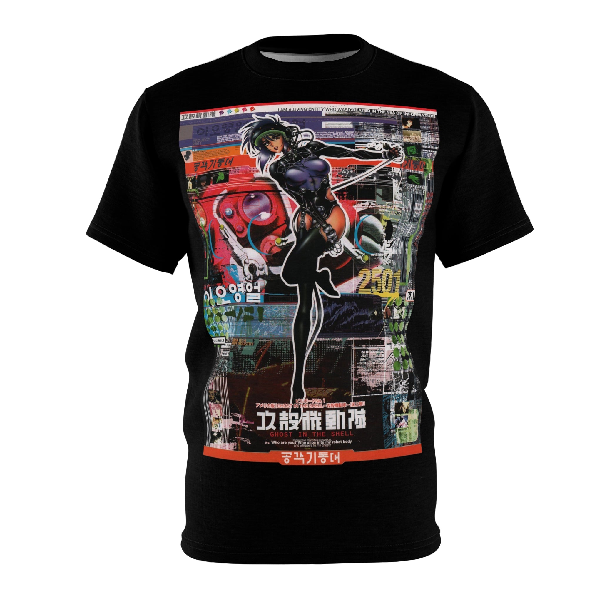 Ghost in The Shell Graphic Tee - Retro Punk Design 