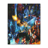 RetroPunkDesign Final Fantasy VII 1997 Canvas Art Print Retro JRPG PlayStation Wall Decor