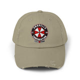 Resident Evil Umbrella Corporation Distressed Cap | Biohazard Horror Hat | RetroPunkDesign - Retro Punk Design 