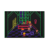 EarthBound MoonSide Café Canvas Art Print  Retro SNES Oil Painting Style Wall Art
