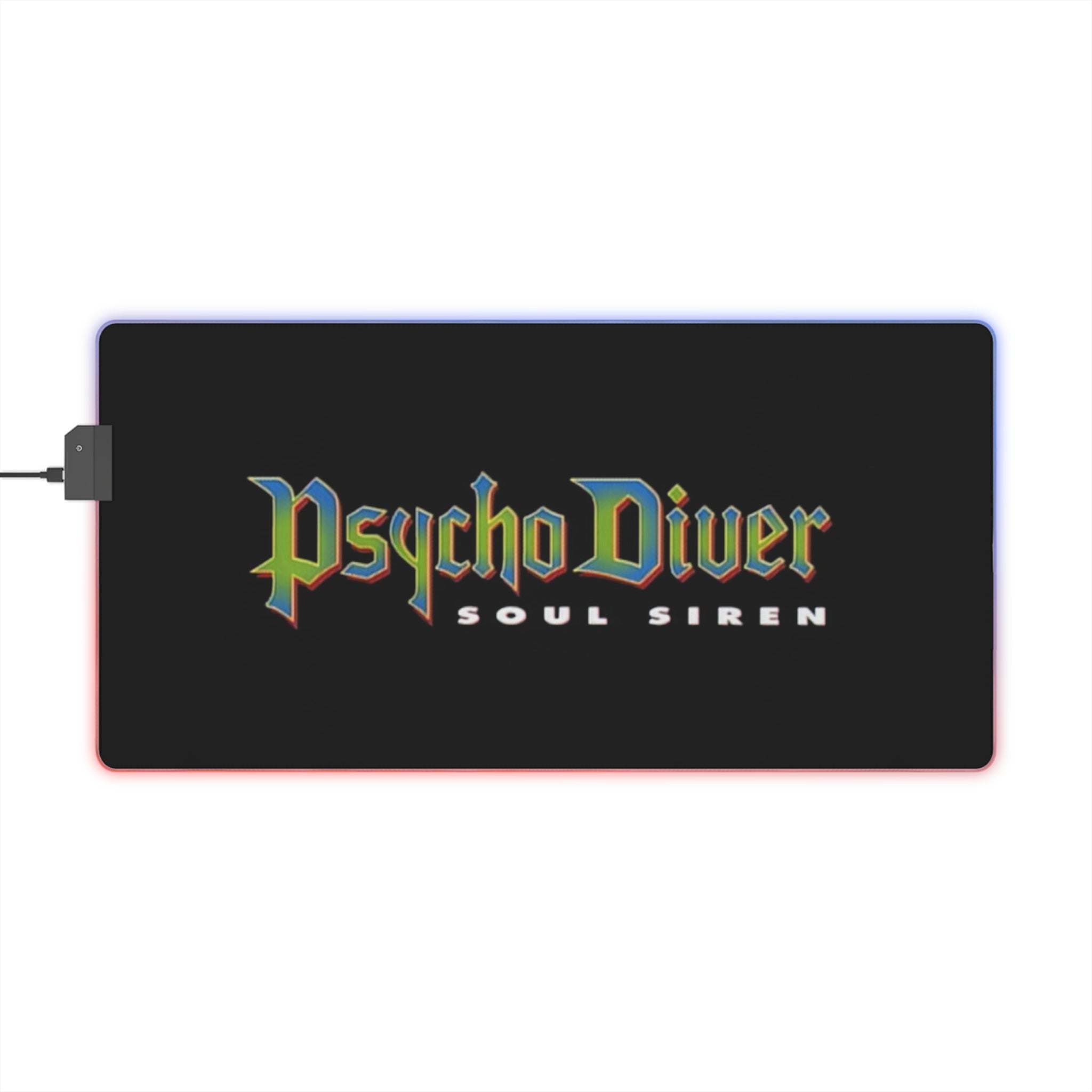 Psycho Diver: Soul Siren 1997 Gaming LED Mouse Pad  RGB Cyberpunk Anime Desk Mat Retro Gaming Accessory  RetroPunkDesign - Retro Punk Design 