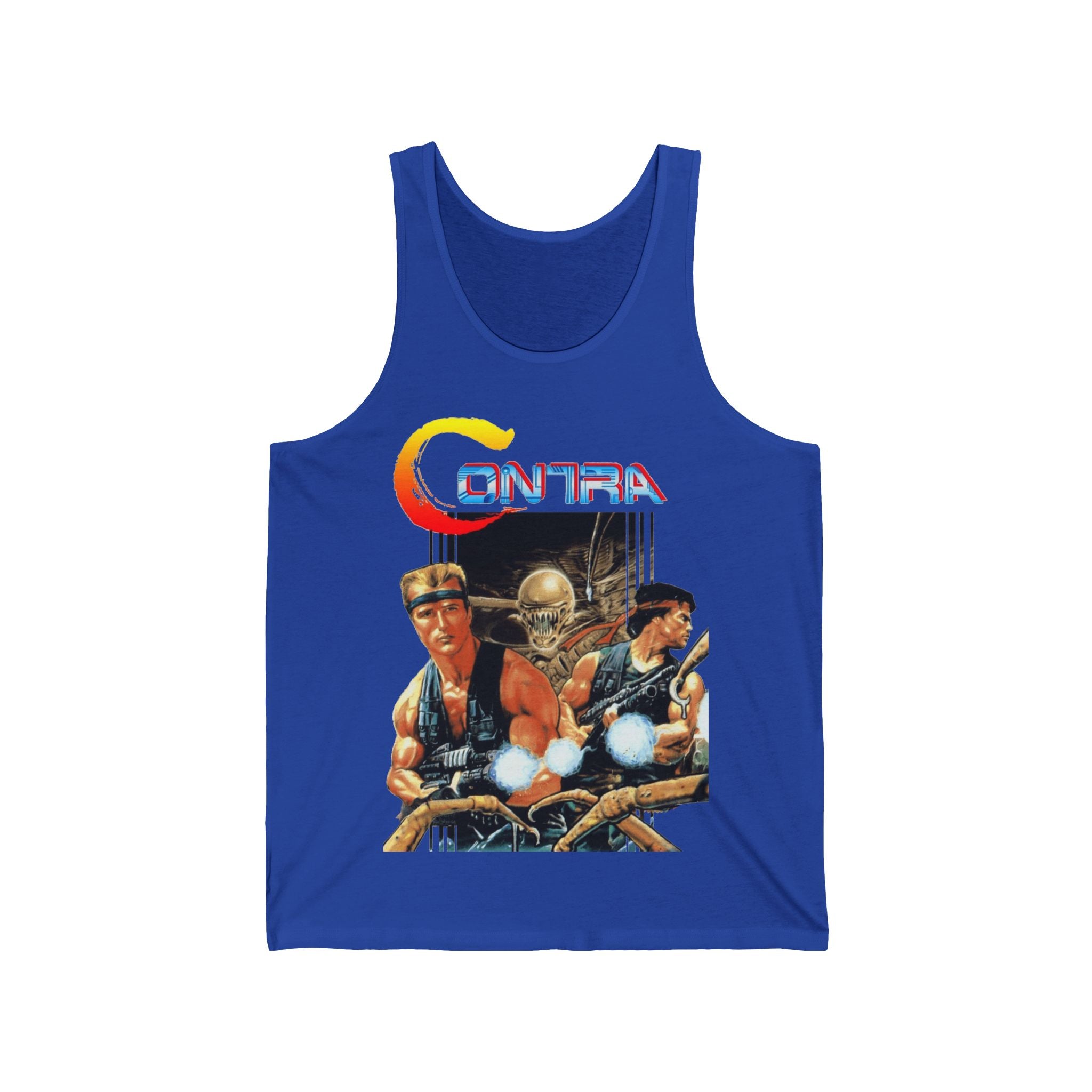 Contra Tank Top | Retro NES Run and Gun Sleeveless Tee | RetroPunkDesign - Retro Punk Design 