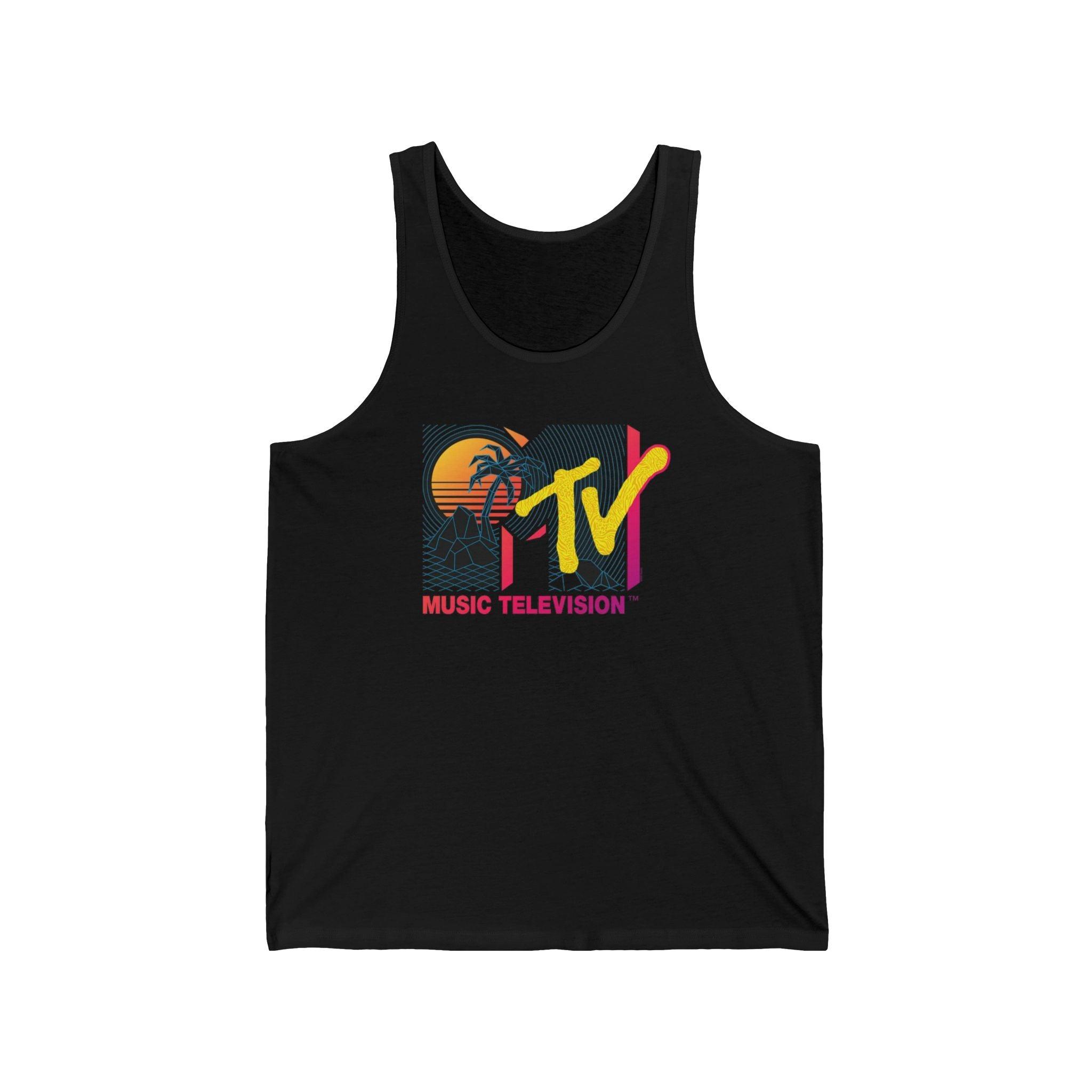 MTV Unisex Jersey Tank - Retro Punk Design 