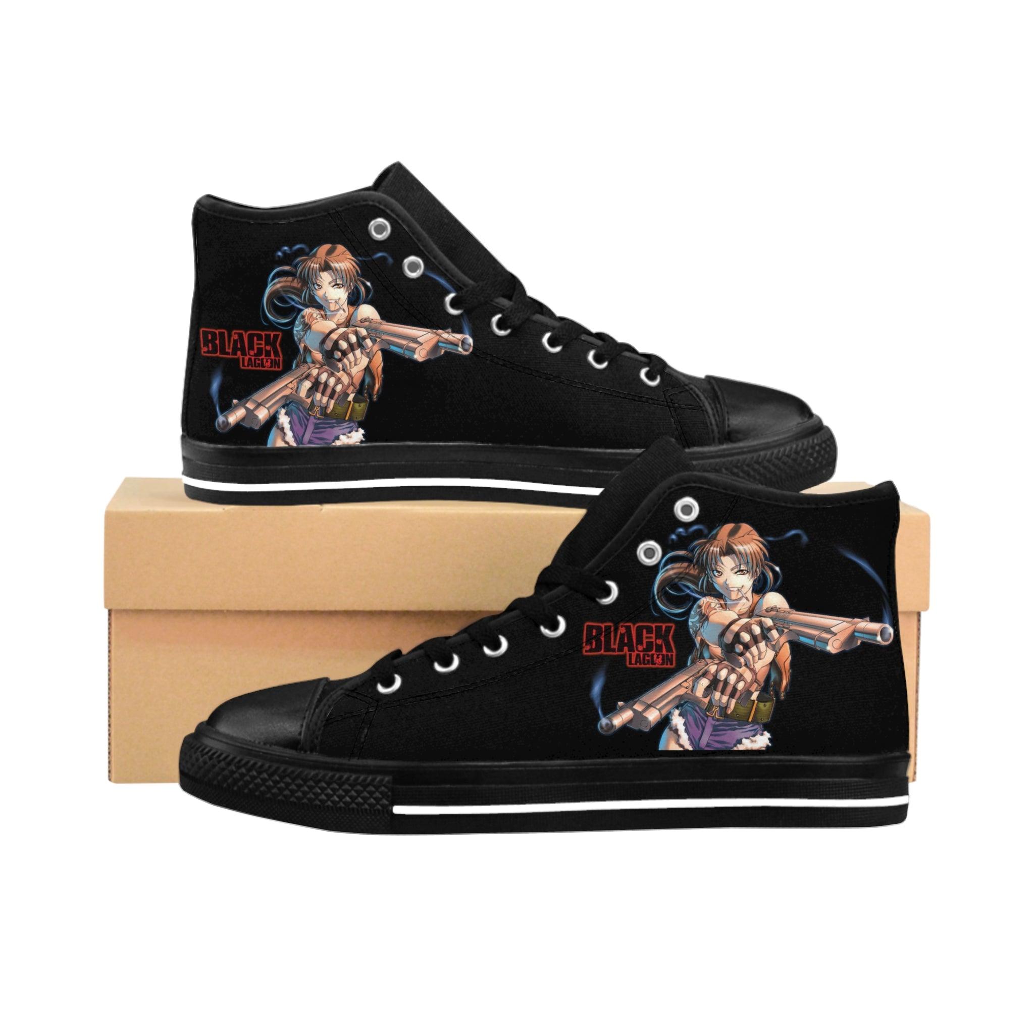 Black Lagoon Sneakers - Retro Punk Design 