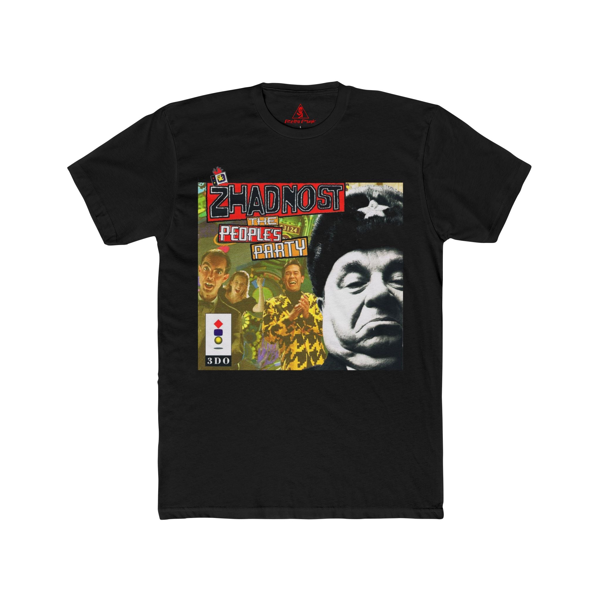 Zhadnost The People’s Party Graphic T-Shirt  3DO T-Shirt  Retro Video Game Apparel  RetroPunkDesign