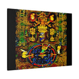 Chrono Trigger Magus Battle Stained Glass Canvas Art Print | RPG Wall Decor | 100% Cotton Canvas